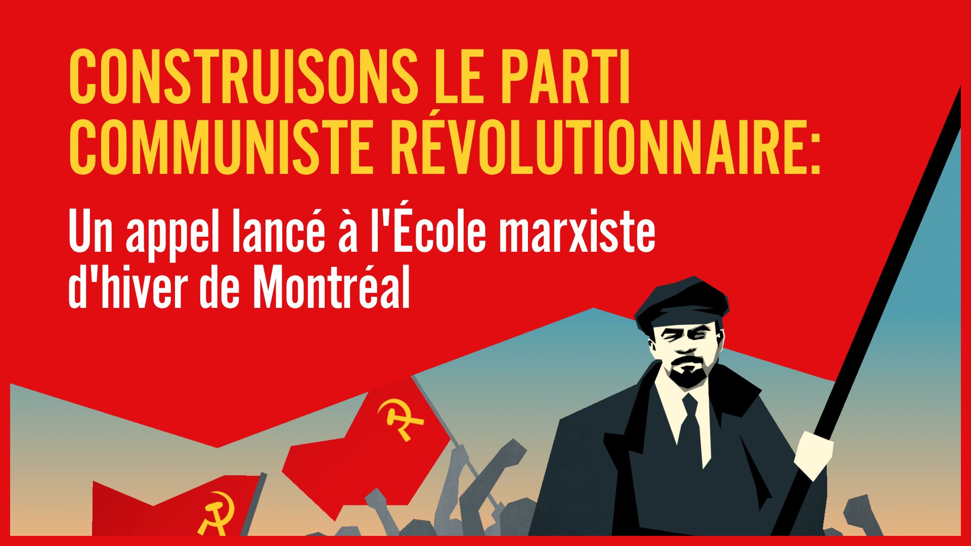 Le Parti communiste révolutionnaire est lancé Révolution communiste